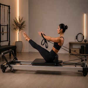 Femme pratiquant le pilates